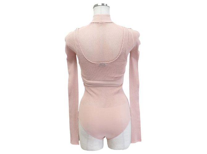 Fendi Mesh-Bodysuit-Tanktop Pink - Ansicht 2