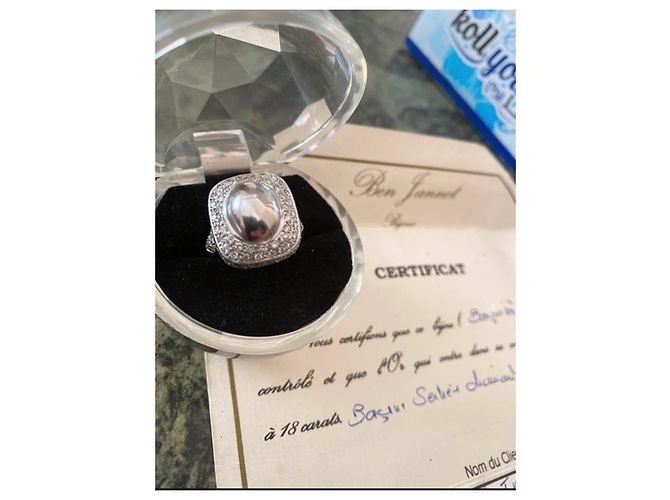 Autre Marque Anello in oro bianco e diamanti 18 carati - vista 4