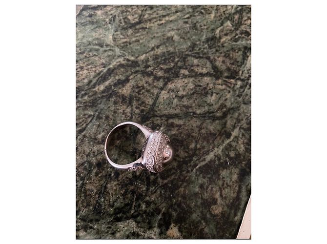 Autre Marque Anello in oro bianco e diamanti 18 carati - vista 6