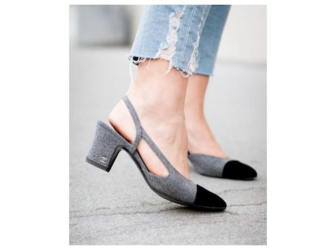 Chanel Sling Schwarz Grau - Ansicht 2