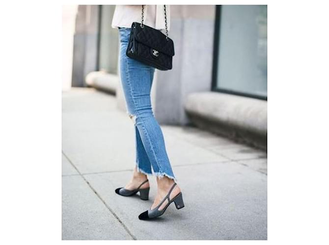 Chanel Sling Schwarz Grau - Ansicht 9