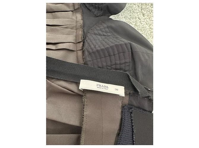 Prada Army Kleid Khaki Seide - Ansicht 10