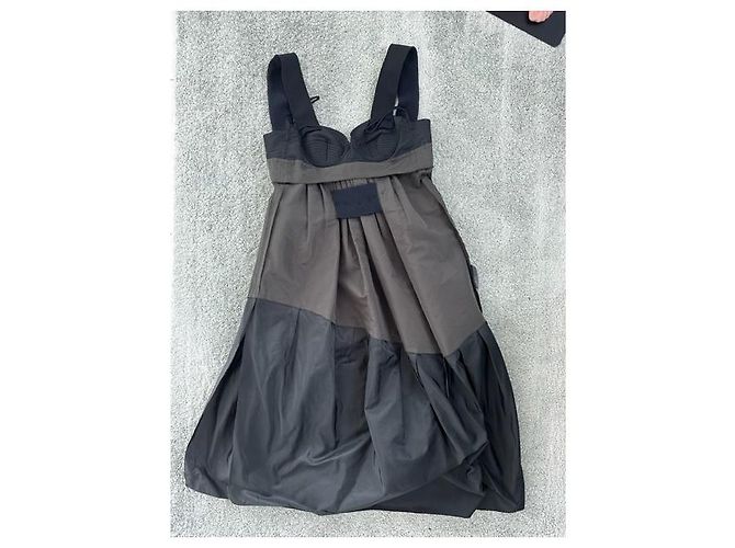 Prada Army Kleid Khaki Seide - Ansicht 11