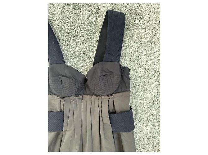 Prada Army Kleid Khaki Seide - Ansicht 18