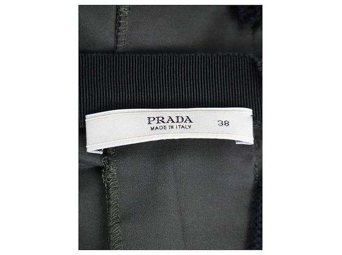 Prada Army Kleid Khaki Seide - Ansicht 19