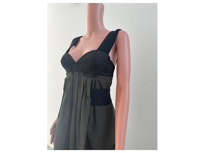 Prada Army Kleid Khaki Seide - Ansicht 3