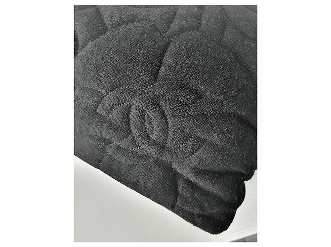 Chanel XL-Einkaufstasche in limitierter Auflage Schwarz Weiß - Ansicht 5