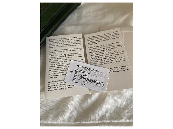 Céline Solapa de la caja de ante de edición limitada de Phoebe Philo Verde oscuro - vista 6