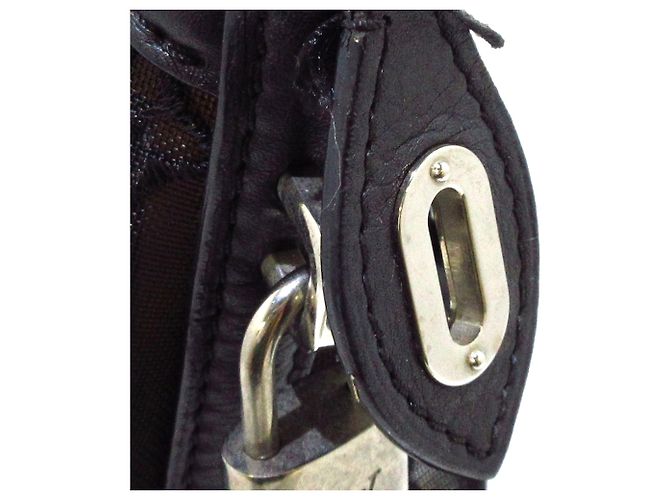 Louis Vuitton Black Monogram Transparence Lockit Nero - vista 11
