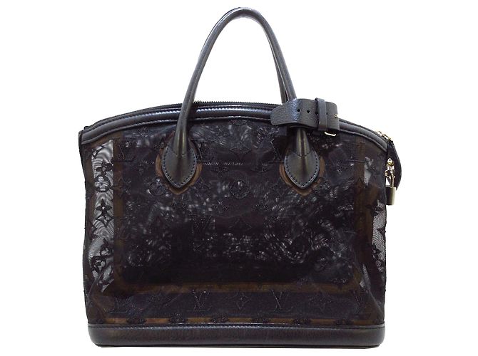 Louis Vuitton Black Monogram Transparence Lockit Nero - vista 3