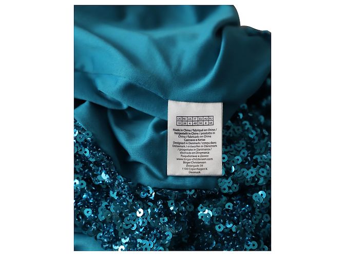 Autre Marque Falda Midi Rotate Birger Tasha Glitter en Poliéster Turquesa - vista 5