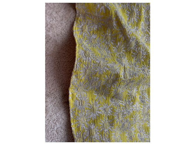 Autre Marque Abito floreale giallo e bianco con fiocco - vista 5