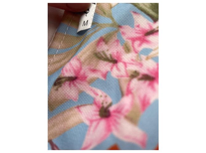 Autre Marque Kurzes Latzkleid mit Blumenmuster M Mehrfarben - Ansicht 6