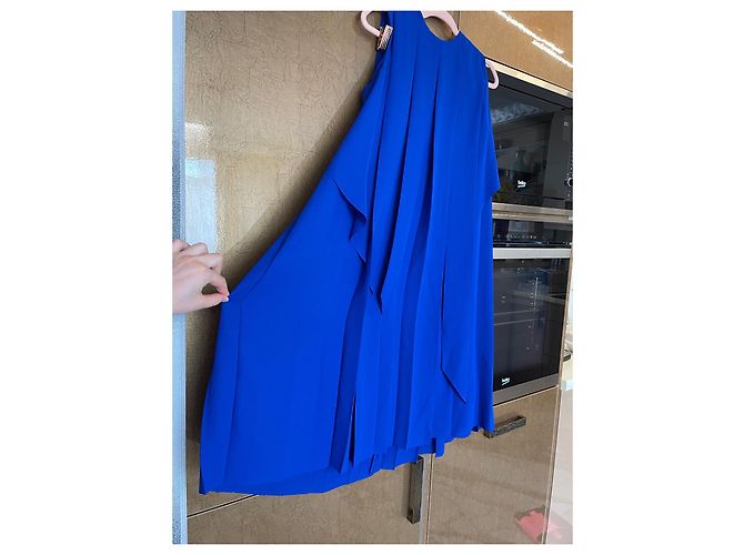 Vestido plisado azul real Cos - vista 2