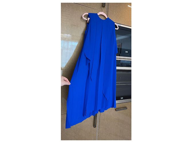 Vestido plisado azul real Cos - vista 3