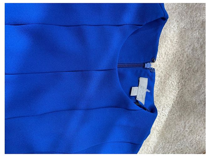Vestido plisado azul real Cos - vista 5