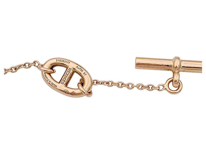 Chaîne d'ancre Hermès Bracciale Hermes, "Frandolo", Oro rosa. - vista 4