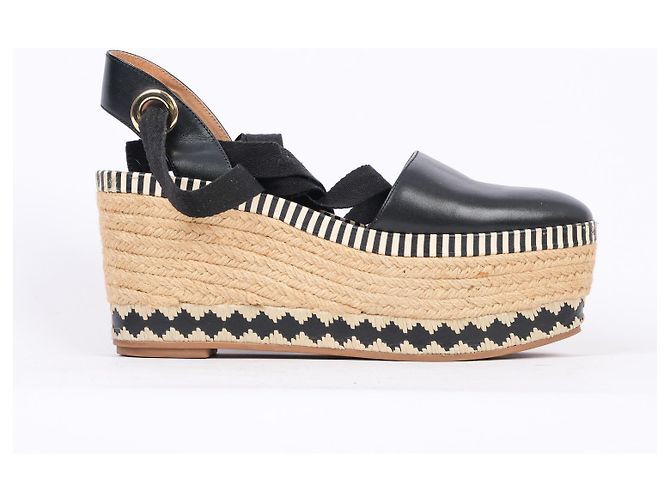 TORY BURCH Sandali UE 38 vacchetta Nero - vista 2