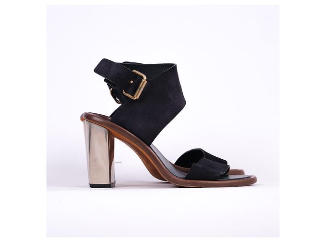 Céline CELINE Tacchi EU 37 Camoscio Blu navy - vista 2