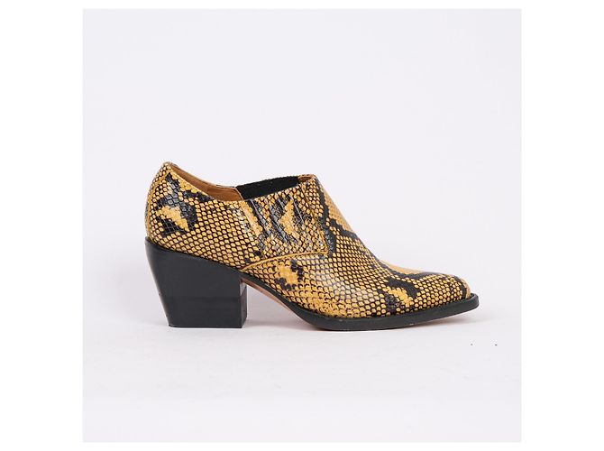 Chloé CHLOE Bottes EU 36.5 Cuir Jaune - vue 2