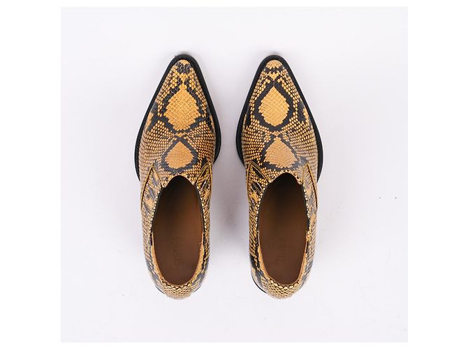 Chloé CHLOE Bottes EU 36.5 Cuir Jaune - vue 3