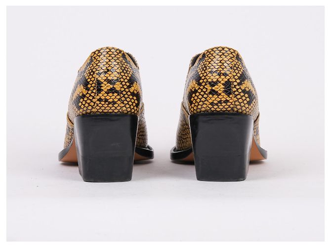 Chloé CHLOE Bottes EU 36.5 Cuir Jaune - vue 4