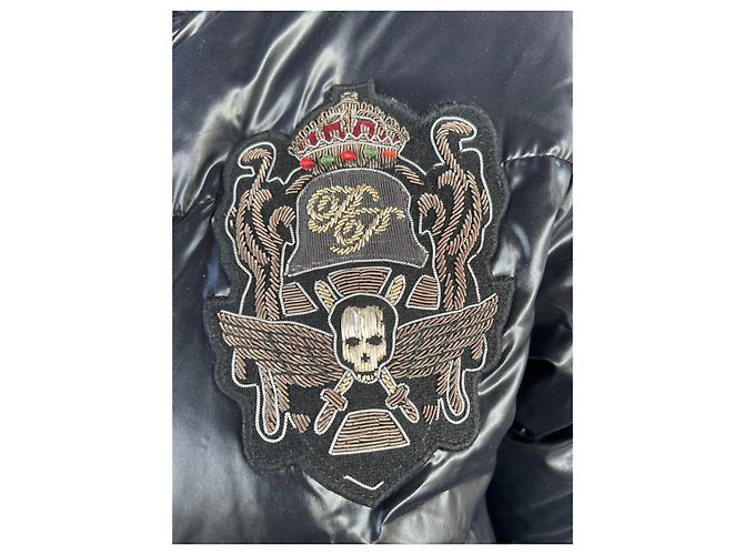 Philipp Plein Black Polyester Men Coat - view 3