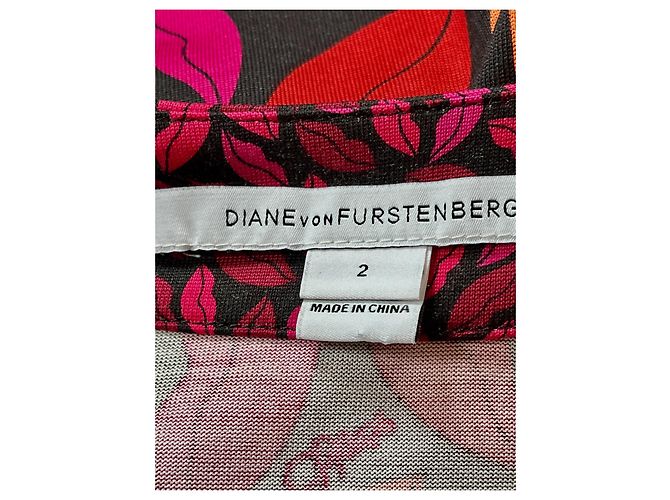 Diane Von Furstenberg Vestido DvF Leyah de seda con estampado Midnight Kiss Multicolor - vista 4