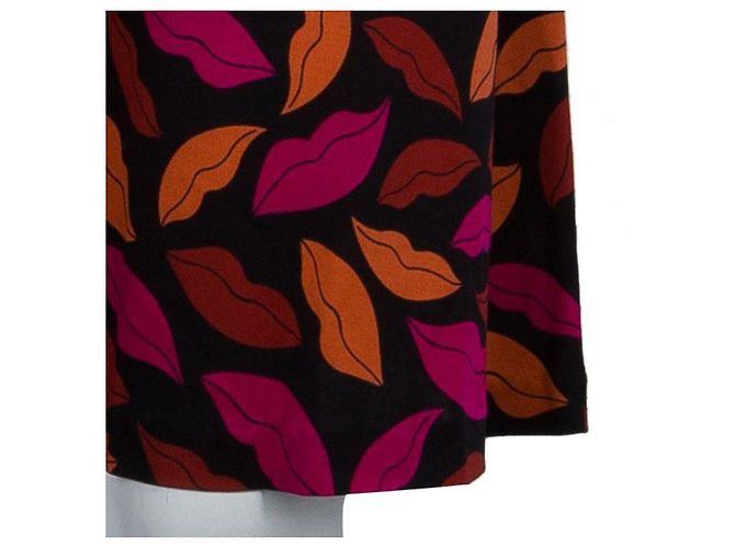 Diane Von Furstenberg Vestido DvF Leyah de seda con estampado Midnight Kiss Multicolor - vista 7
