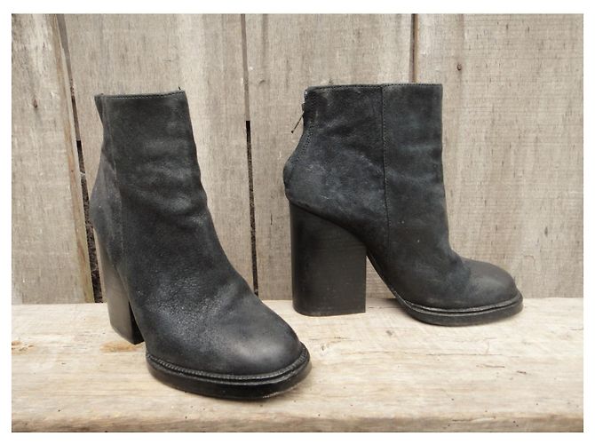 Stivaletti Ash in pelle nera 38 Nero - vista 2