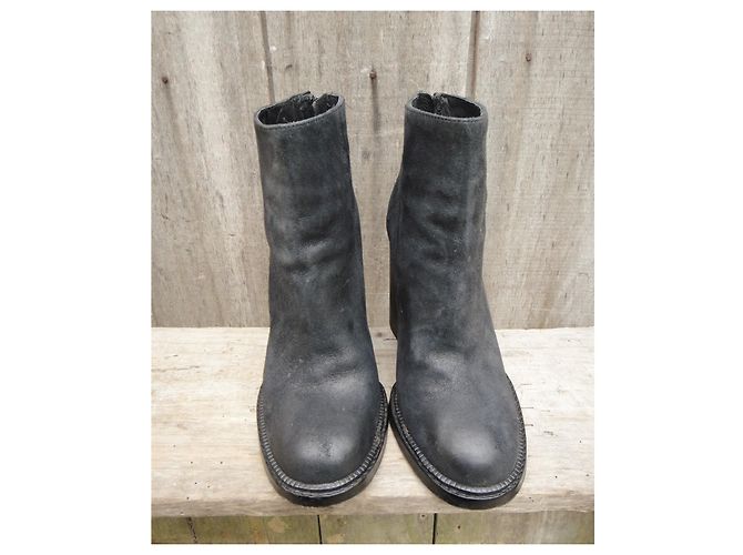Stivaletti Ash in pelle nera 38 Nero - vista 3