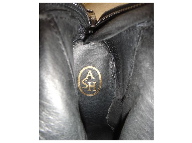 Stivaletti Ash in pelle nera 38 Nero - vista 6