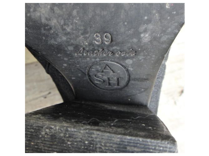 Stivaletti Ash in pelle nera 38 Nero - vista 7