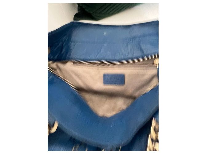 Versace Vintage-Einkaufstasche mit Medusa Blau - Ansicht 6