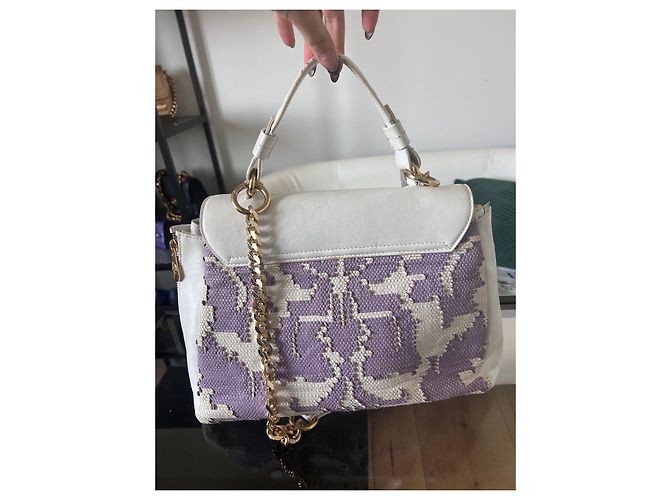 Autre Marque Versace borsetta gianny con tracolla Bianco Porpora - vista 3