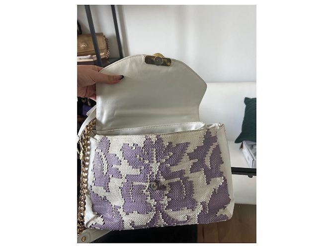 Autre Marque Versace borsetta gianny con tracolla Bianco Porpora - vista 4