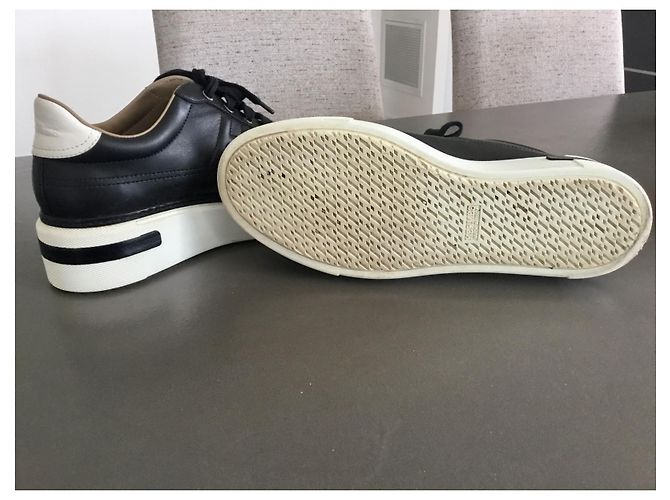Hermès Ledersneaker Schwarz mit H Logo - Ansicht 5