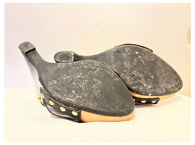 Mules vintage Missoni con zeppa Nero Multicolore - vista 6
