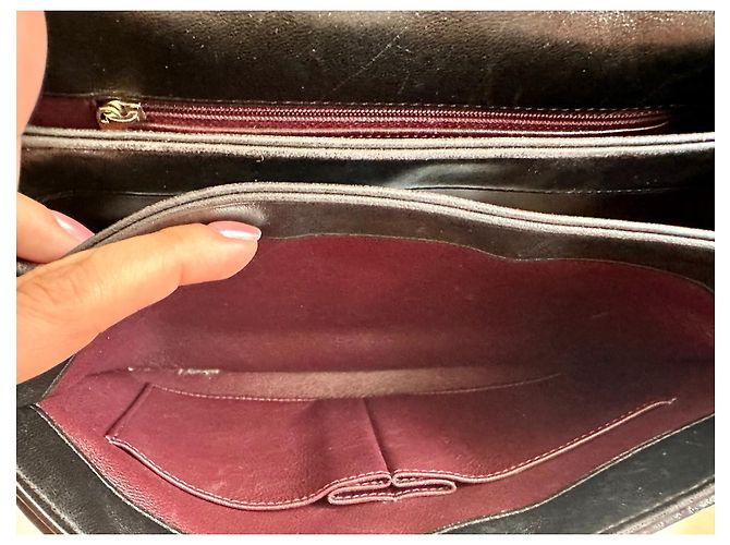 Chanel Trendy CC Medium Bolso de mano en piel de cordero negra Negro - vista 9