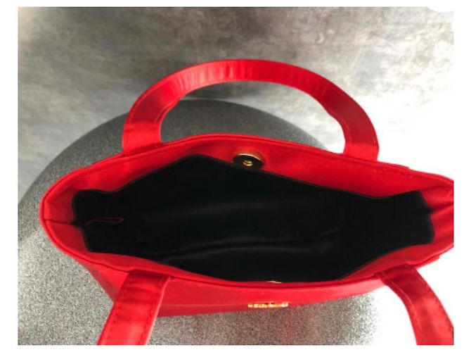 Autre Marque Piccola borsa a mano Paloma Picasso in tessuto rosso - vista 2