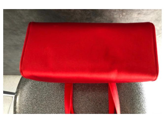 Autre Marque Piccola borsa a mano Paloma Picasso in tessuto rosso - vista 3
