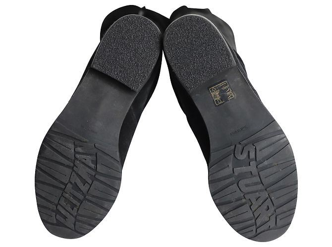 Stuart Weitzman Botas por encima de la rodilla Lowland en ante negro - vista 5