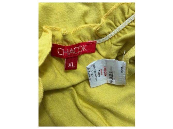 Autre Marque Top sin mangas amarillo Chacok de viscosa XL - vista 3