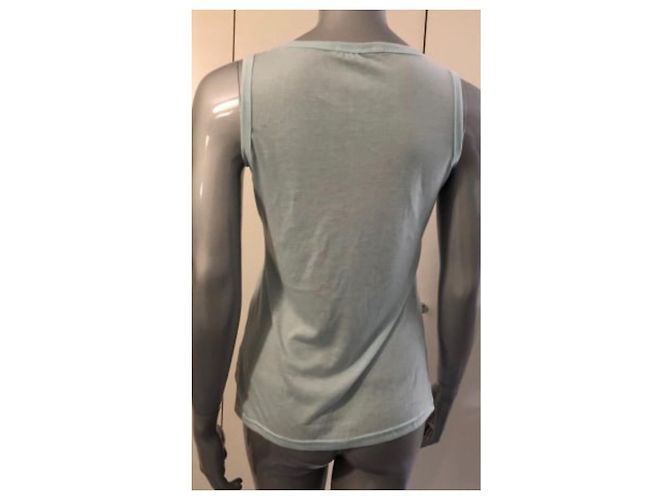Autre Marque Top sin mangas Mike Sweetman TS turquesa con lentejuelas - vista 2