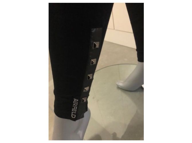 Autre Marque Leggings Airfield negros de algodón T42fr Talla 46 - vista 2