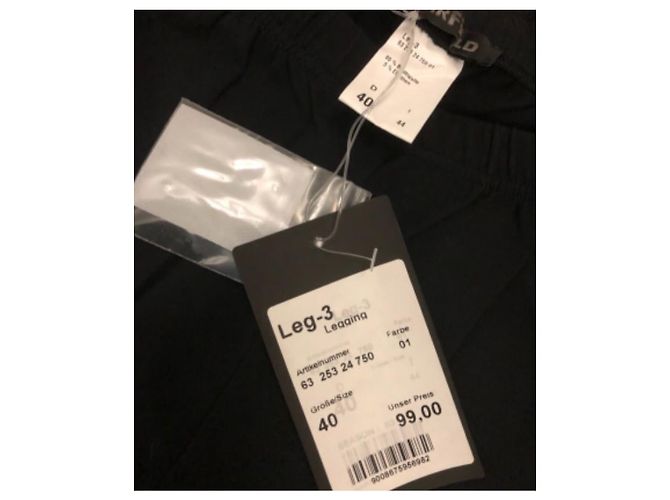 Autre Marque Leggings Airfield negros de algodón T42fr Talla 46 - vista 3