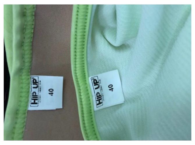Autre Marque Costume da bagno due pezzi Hip Up giallo e verde neon - vista 3