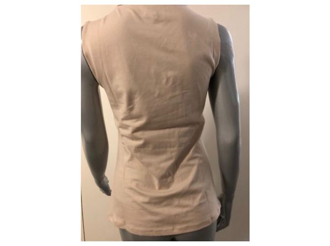 Autre Marque Camiseta sin mangas Nathalie Boy Beige de Algodón - vista 3