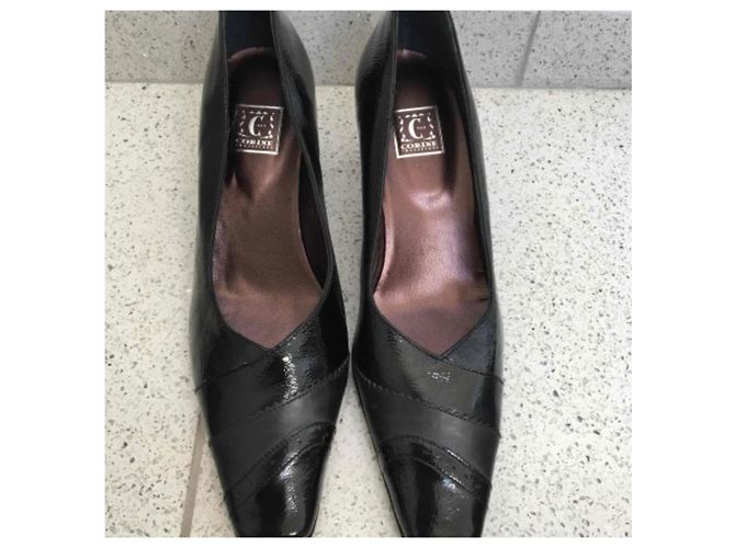 Autre Marque Décolleté Corine C Paris in vernice nera Nero - vista 2