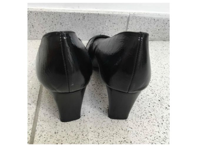 Autre Marque Décolleté Corine C Paris in vernice nera Nero - vista 3